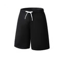 thumbnail image 3 of Qiyinn Mens Lounge Sweat Shorts, Casual Elastic Waist Gym Workout Shorts with Drawstring, 3 of 4