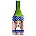 thumbnail image 2 of Carolines Treasures God Bless American Flag with Jack Russell Terrier Wine Bottle beverage Insulator Hugger Wine Bottle, 2 of 2