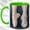 Green, variant on Ballet Shoe Coffee Mug, High Top Sneaker Mug, Ceramic 11 oz