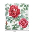 thumbnail image 4 of JeashCHAT Valentine's Day Shower Curtain Red Rose Waterproof Fabric Shower Curtain Bathroom Decor 59x71 inch, 4 of 5