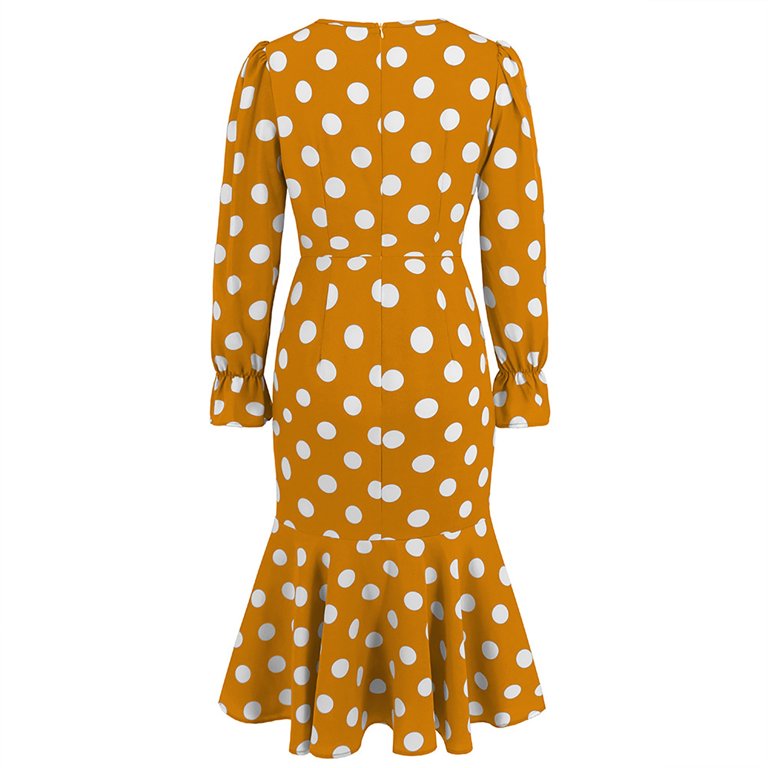 slim fit dress slacks Orange Multi Abstract Print Frill Neck Half Button Up Midi Dress