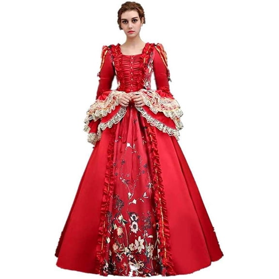 KEMAO Rococo Victorian Baroque Marie Antoinette Dresses 18th Century Renaissance Costumes Historical Period Dress Ball Gown