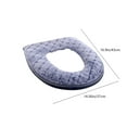 thumbnail image 3 of sruoe Toilet Seat Cover, Elongated Toilet Seat Cover, Oval Toilet Seat Cover,Bathroom Toilet Seat Cover, Toilet Seat Covers Washable for Winter and Autumn, 3 of 6