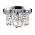 thumbnail image 4 of Optix 3-Light Semi Flush in Polished Chrome with 32% Lead Crystal, 4 of 5