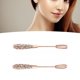 thumbnail image 4 of Pendientes Colgantes Elegantes Nikou para Mujer Moda Ligeros Oro Rosa, 4 of 11