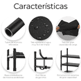 thumbnail image 3 of Zapatero de 5 Niveles Perchero Acero Metálico Organizador 2 en 1 Zapatera Armable Con 8 Ganchos Almacenamiento para Tenis, 3 of 7