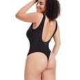 thumbnail image 4 of Qric Backless 2 Pack Bodysuit Slimming Shapewear for Women Tummy Control Overbust Body Shaper Black M, 4 of 8