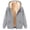 B-Gray, variant on LOVZFMLL Women's Hoodies Sherpa Lined Fleece Sweatshirt Loose Fit Full Zip Up Thick Coats with Pockets Winter Warm Casual Outerwear