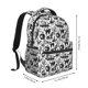 thumbnail image 2 of Fotbe Black White Halloween Mochila Casual con Estampado para Escuela, Viajes y Actividades al Aire Libre - Duradera, Ligera y Cómoda, 2 of 5