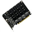 thumbnail image 1 of PH44 NVMe 4-Disk Array Card PCI-E Raid Card Signal Splitting Expansion Card NVMe Raid PCIe 4.0 3.0 X16 Split Cards, 1 of 8