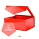 thumbnail image 3 of Cajas de Regalo PACKQUEEN Rojas con Ventana 24x17,5x10 cm (Paquete de 5), 3 of 6