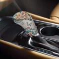 thumbnail image 2 of Renewold Bohemian Flower Butterfly Neoprene Auto Handbrake Cover Gear Shift Knob Cover Set Car Interior Decor Accessories, 2 of 7