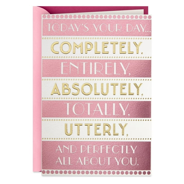 Hallmark Birthday Card for Her (Today's Your Day)