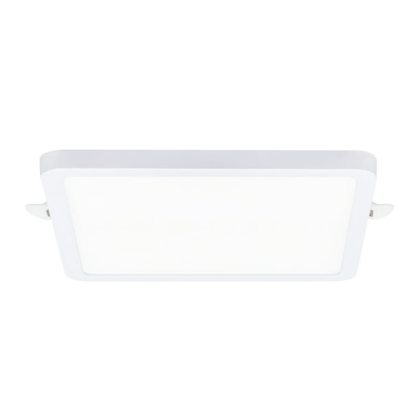 Estevez luminario LED empotrable FLAT DECO SQUARE CCT, 12 Watts, 3 temperaturas, regulable, blanco