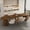 Wood, variant on Extendable Foldable Wooden Dining Table, Multifunctional Rectangle Expandable Console Table For Kitchen Living Room Meeting Room, Seats 1 To 10 People Space Saving Home Furniture (Black)