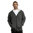 thumbnail image 4 of COUVER Men's Active Casual 100% Cotton Terry Zipper Hoodie, Charcoal Grey M, 1 Count, 1 Pack, 4 of 4
