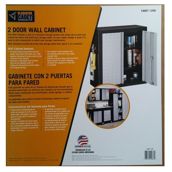 Gladiator Cadet 1250 2 Door Wall Cabinet