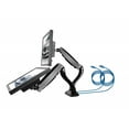 thumbnail image 6 of ErgoMax Counterbalance LCD VESA Universal Tilt 2-Screen Desk Mount w/USB Port, 23.4 Inch Tall, 6 of 6