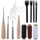 thumbnail image 4 of Juego de herramientas de cuero de 18 Uds., fácil uso, usos múltiples, Kit de costura de cuero para abrigo tapizado de alfombra vaquera, 4 of 5