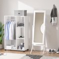 thumbnail image 4 of CoSoTower Full Length Mirror, Free Standing Full Body Mirror with Rectangular Frame, Adjustable Angle for Dressing Room, Bedroom, Living Room, White, 4 of 7