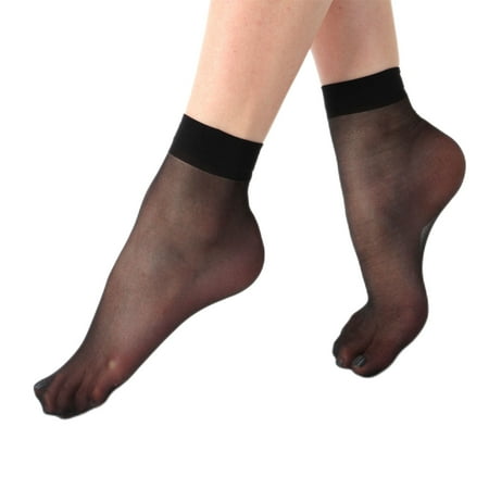 

Women Short Ankle Silk Socks 1 Pair Ultrathin Transparent Sock Supplies for Female Costume Cosplay Summer Elastic Clothes Accessories