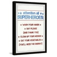 thumbnail image 2 of Marmont Hill Superhero House Rules Framed Wall Art, 8.00" x 1.50", 2 of 6