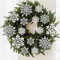 thumbnail image 4 of CUITING GuassLee 36 Pack Plastic Silver Snowflake Ornaments   Hanging Decorations for Christmas Tree, 4 of 8