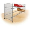 Lynk® Expandable 2 Tier Stackable Shoe Rack - Steel Mesh Shoe Shelf - Platinum