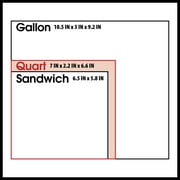 (2 pack) Great Value 25% Plant-Based Compostable Quart Bags, 25 Count