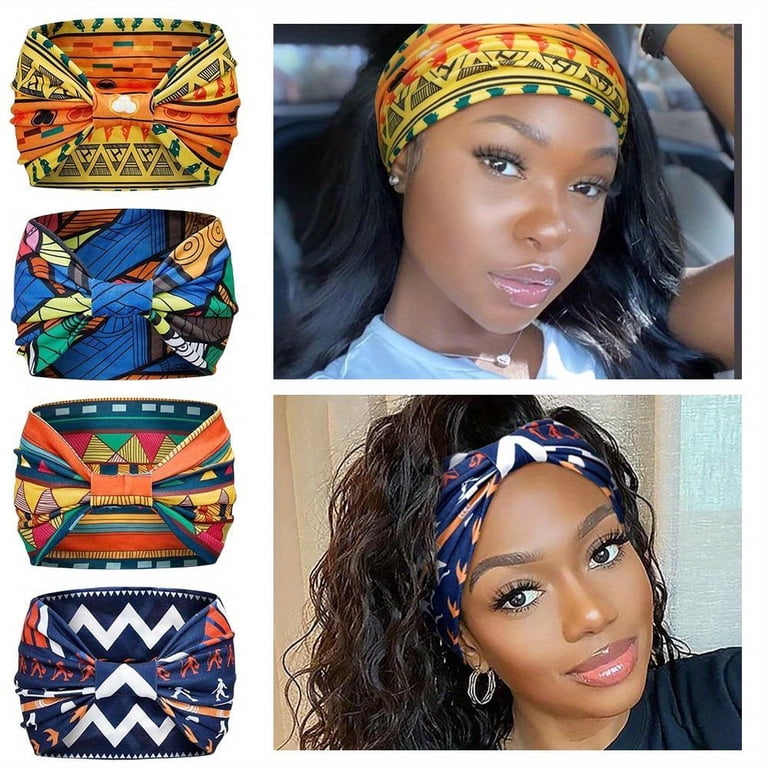 4/6/8 Pack Elastic Wide Headbands, Non Slip Workout Yoga  display picture 2