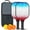 Black-2, variant on Fighting Series Pickleball Paddles Set Of 2, Fiberglass Surface, 4 Balls & Bag