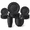 Black, variant on Homienly White Dinnerware Set, 35-Piece Wheat Straw Tableware for 7, Plates Bowls & Cups, Lightweight Reusable Unbreakable Dishes, Microwave & Dishwasher Safe, Wedding & Holiday Hosting