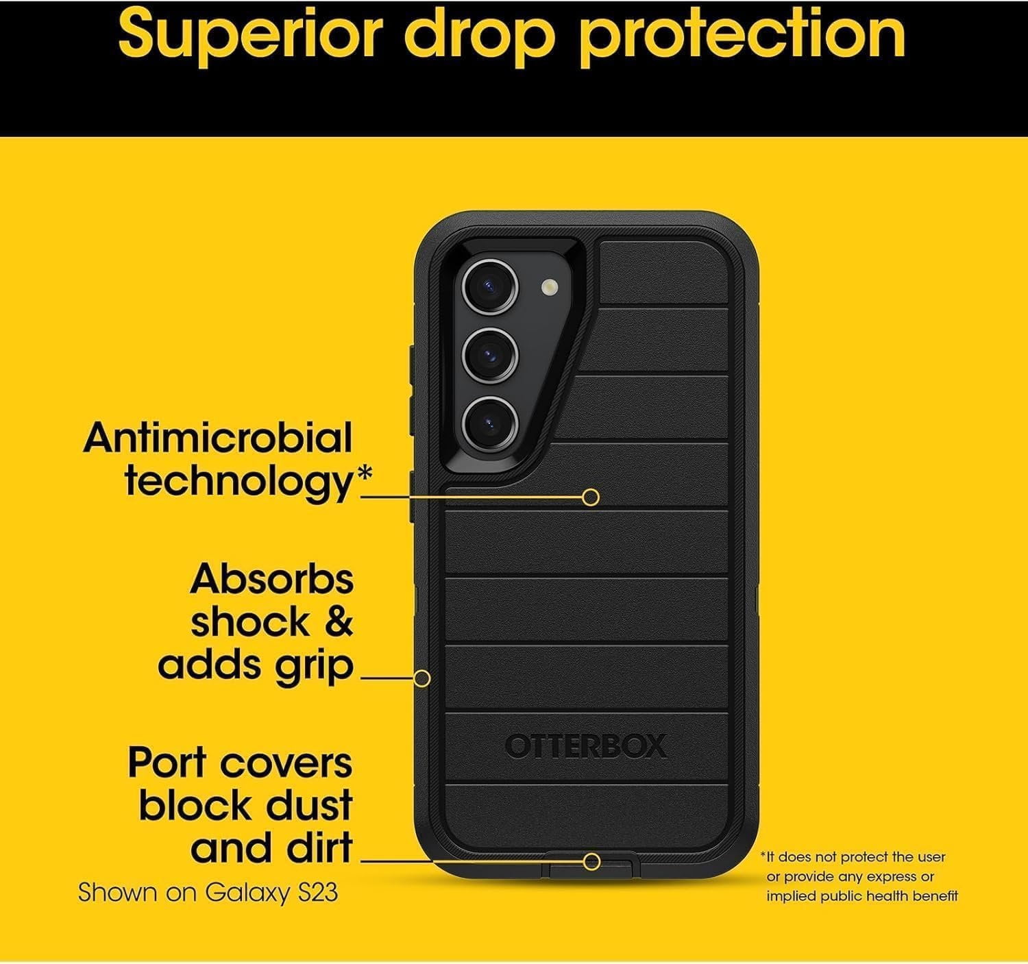 OtterBox Samsung Galaxy S24+ Only - Defender Series Case - Blue Suede Shoes - Screenless - Rugged & Durable - with Port Protection - Holster Clip Includes - Microbial Defense Protection