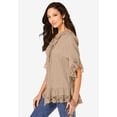 thumbnail image 3 of Roaman's Women's Plus Size Whitney Lace Shirt, 3 of 4