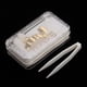 thumbnail image 5 of 2pcs Top & 6Botto Grills Tooth 18k Golden Boca Dientes Grills Bling Hip Hop - Oro Hugo Tapas de parrillas para dientes bucales, 5 of 10