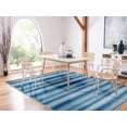 thumbnail image 3 of Safavieh Kilim Leon Striped Cotton Area Rug, Gray/Blue, 5' x 8', 3 of 12