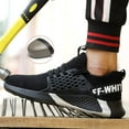 thumbnail image 4 of Steel Toe Shoes for Men Women Indestructible Work Shoes Lightweight Comfortable Safety Sneakers Nonslip Industrial Construction Shoes, 4 of 9