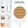 thumbnail image 6 of Lsque Dachshund Dog Puppy Pattern 4" Drink Coasters Set of 4, PVC Leather Absorbent Coasters, Table Coaster Set Decorative Coffee Cup Coasters Housewarming Gift -Octagon, 6 of 6