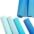 thumbnail image 4 of 8 Rolls 65.6ft Fall Crepe Paper Streamers 50 x 250cm 4 Colors Party Streamers Fall Theme Crepe Paper Roll Decorative Craft Streamer for DIY Gift Wrapping Paper Crafts Decor (Blue), 4 of 6