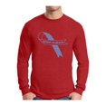 thumbnail image 1 of Awkward Styles Men's Autism Awareness Blue Ribbon Graphic Long Sleeve T-shirt Tops Autistic Support, 1 of 4