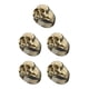 thumbnail image 1 of Anillo Punk Qarigey para Accesorios Góticos Calavera de Halloween Dorado 10 Type2 NO2, 1 of 6