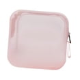 thumbnail image 1 of Bolsa de maquillaje portátil con cremallera para mujer, bolsa compacta para cosméticos rosa, 1 of 9