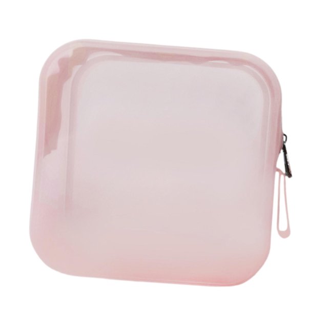 Bolsa de maquillaje multiusos, fácil de limpiar, portátil, para joyería, para exteriores, para lápiz labial. rosa