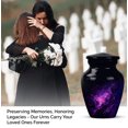 thumbnail image 4 of JAGASY Purple Small Cremation Urns for Parents - Keepsake Urn for Ashes Adult Male & Female - Tiny Urn for Ashes Women - Black Urns for Mom & Dad - (3 Inch), 4 of 7