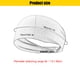 thumbnail image 3 of JShteea Hombres Mujeres Fitness Sweatband Elástico Correr Diadema Secado Rápido (Rojo), 3 of 9