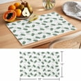 thumbnail image 6 of Spring Leaf Placemats Set of 12, Simple Summer Country Green Leaves Plant Non-Slip Place Mats Washable Table Mats for Kitchen Dining Table Decorations Indoor/Outdoor, 6 of 9