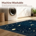 thumbnail image 4 of Whimsical Starry Sky Design Kids Decor Play Area Rug, Soft Rug, Non Slip, Stain Resistant, Washable Area Rugs for Living Room, Bedroom (Blue) 3x5ft, 4 of 6