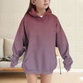 thumbnail image 2 of YunPes Gradient Oversized Hoodie for Girls Trendy Long Sleeve Hooded Sweatshirts with Pockets Teen Casual Preppy Pullover, 2 of 8
