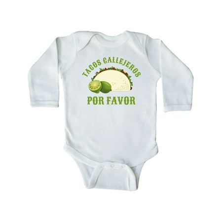 

Inktastic Street Tacos Please Gift Baby Boy or Baby Girl Long Sleeve Bodysuit