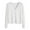 White, variant on 2025 Women's Cardigan,Women's Autumn And Winter Long Sleeve V Neck Soft Knit Solid Color Cardigan